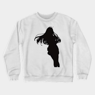 ES7 Vladilena Milize / Lena / Handler One 86 Eighty Six Wallpaper Simple Black and White Silhouette Anime Girls Characters x Animangapoi August 2023 Crewneck Sweatshirt